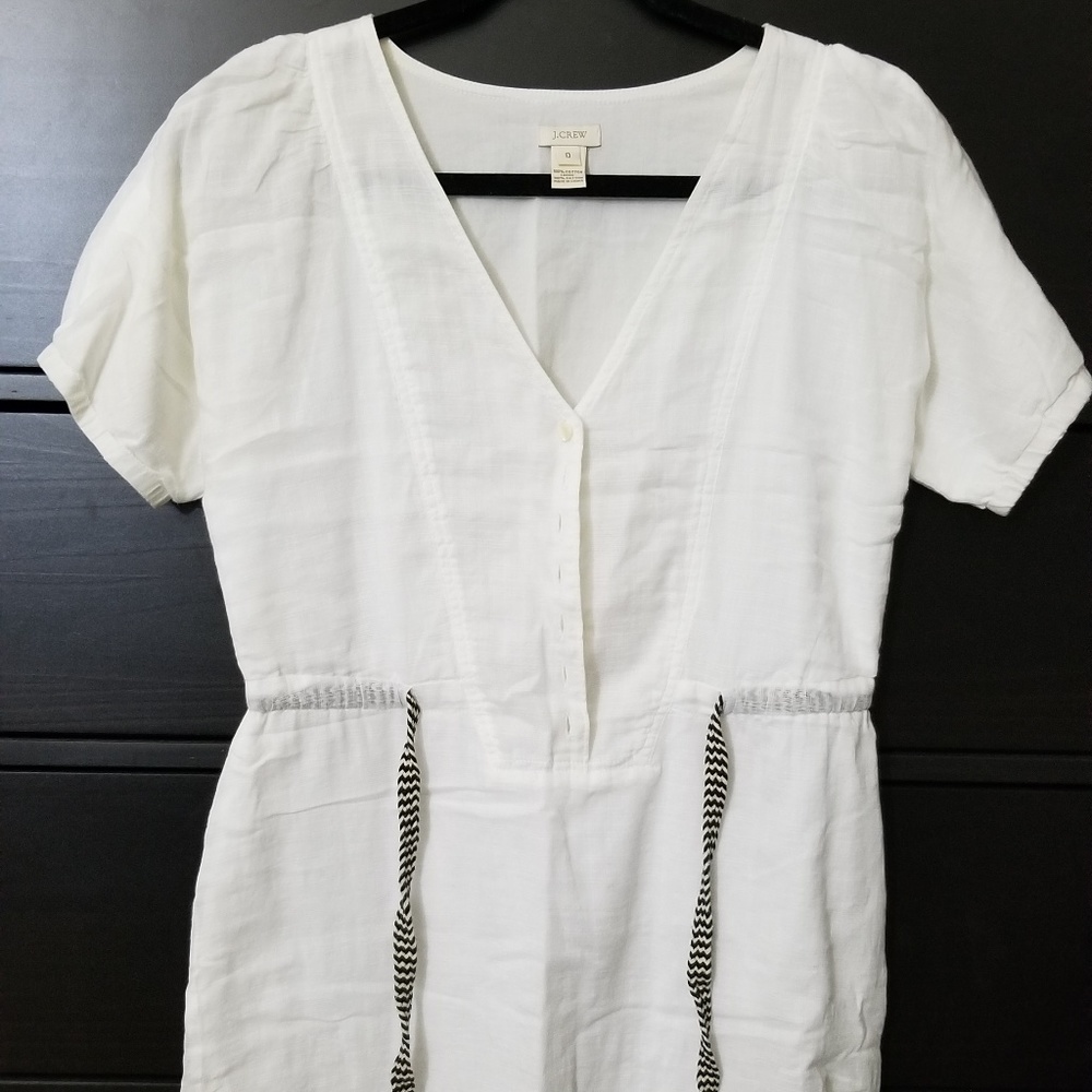 J CREW Rumi white cotton dress - 0